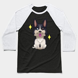 Corgi Pembroke tricolor black head Baseball T-Shirt